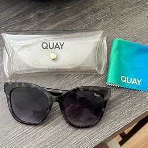 Quay Australia Black and Gray Sunglasses